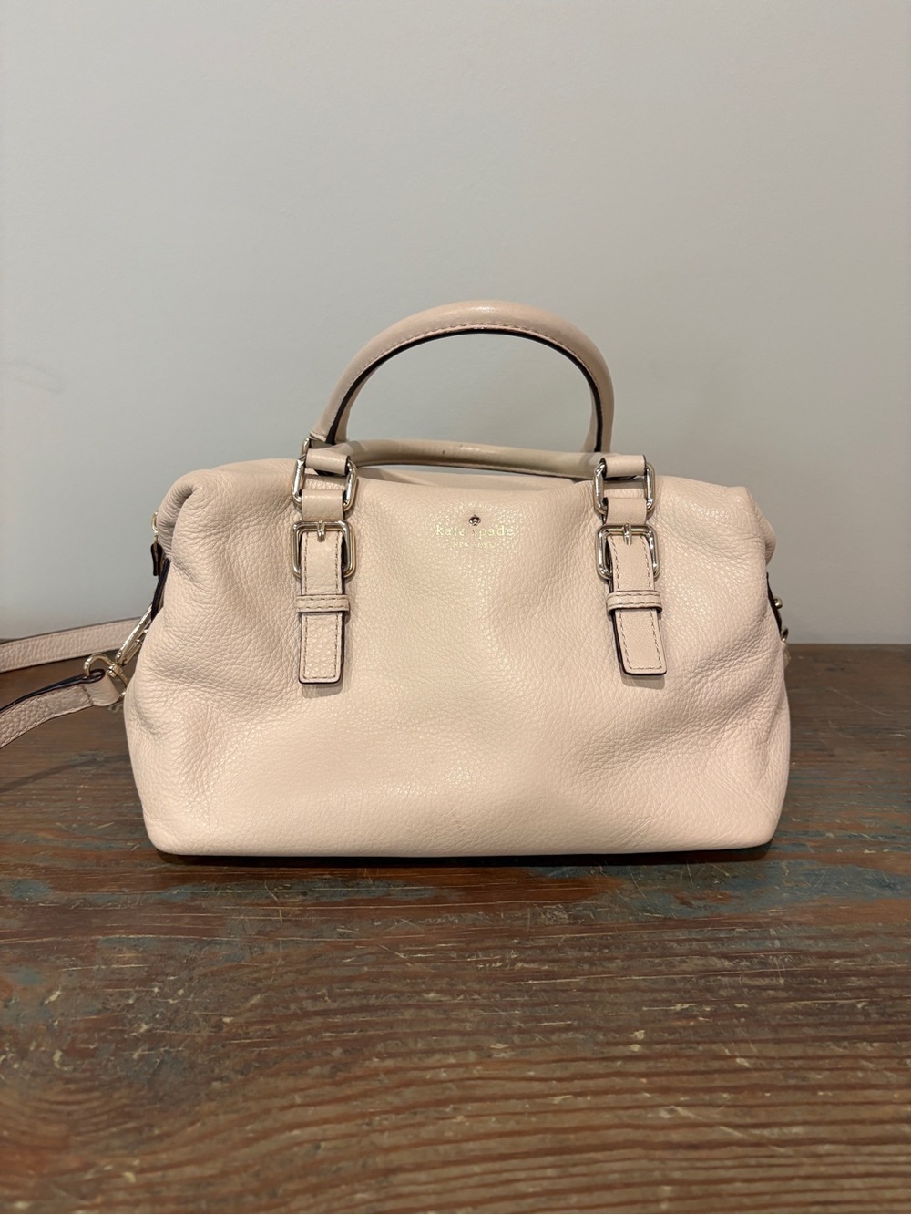 kate spade Blush Pink Pebble Leather Satchel